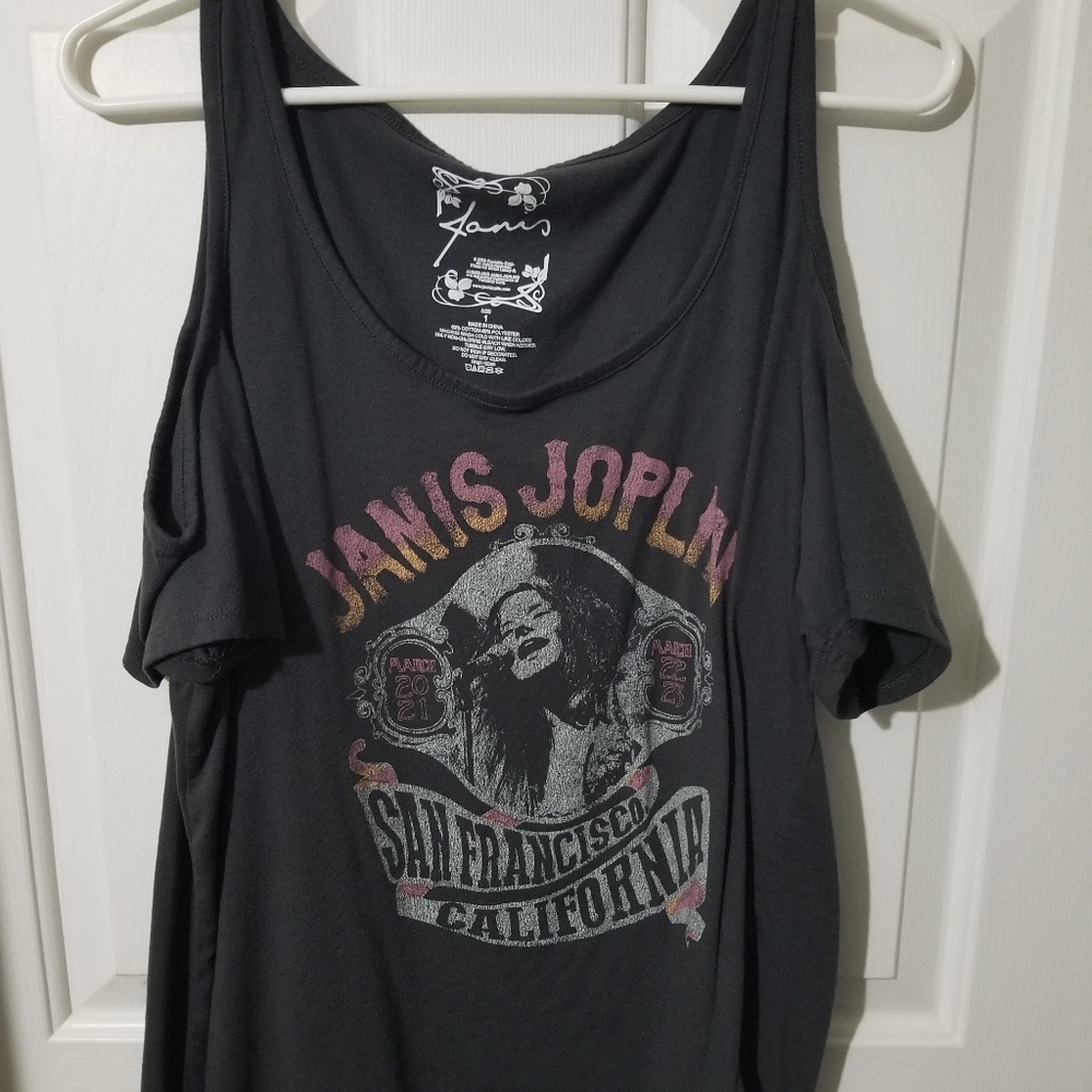 Cold Shoulder Janis Joplin Tshirt 14/16